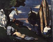 Paul Cezanne Pastoral(Idyll) painting